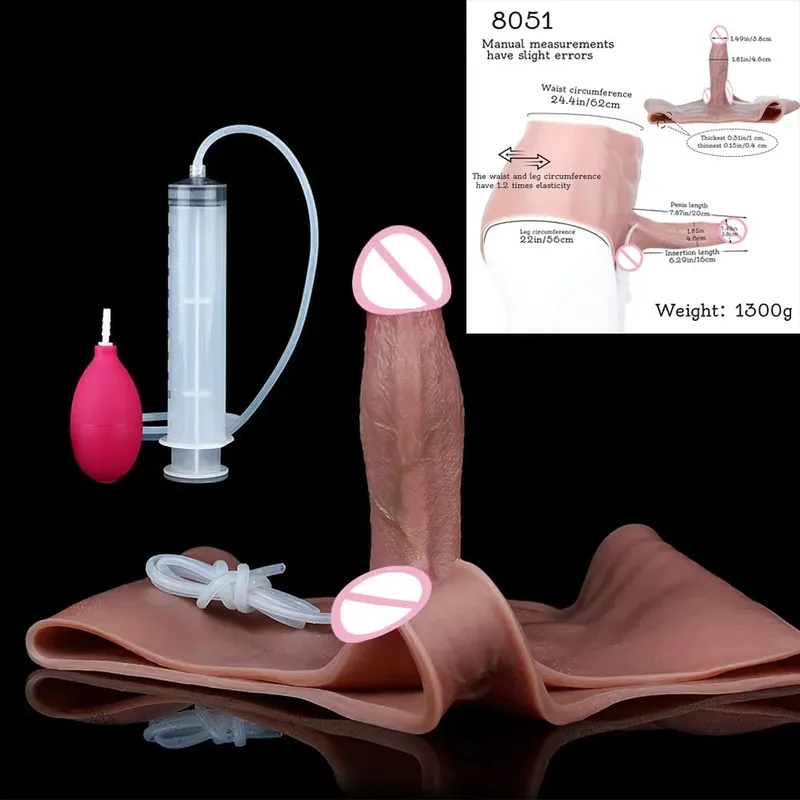 Silicone Anal Plug Squirting Dildo Panties With Abdominal Muscles Solid Penis Vaginal Anal Masturbator Sex Toy For Female — image 11