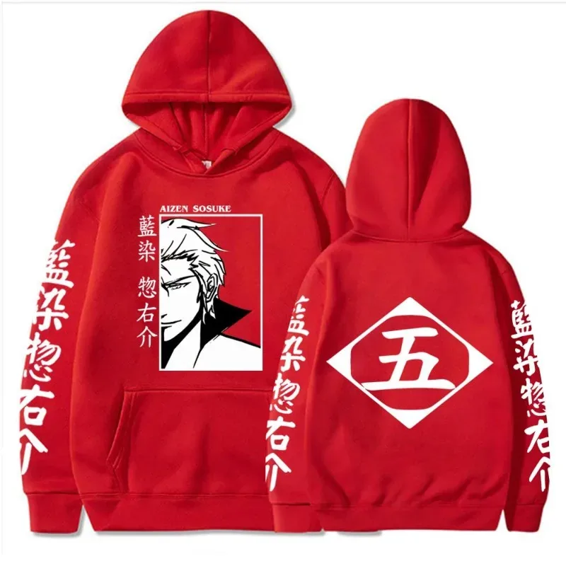 Japan Anime Bleach Aizen Sosuke Manga Cosplay Hoodies Pullovers Tops Man Woman Long Sleeve Clothes Cartoon Hoodies Sweatshirt — image 5