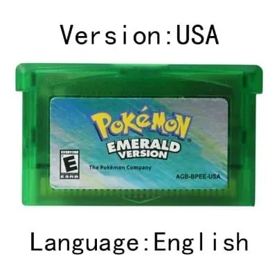 GBA Video Game Cartridge Console Card Pokemon Emerald Ruby FireRed LeafGreen Sapphire Multi-language for GBA/NDS