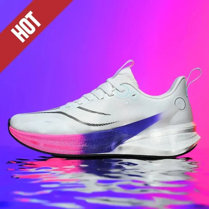 Men Marathon Carbon Plate Air Cushion Running Shoes Breathable Lightweight Outdoor Athletic Racing Training Sports Sneakers — image 9