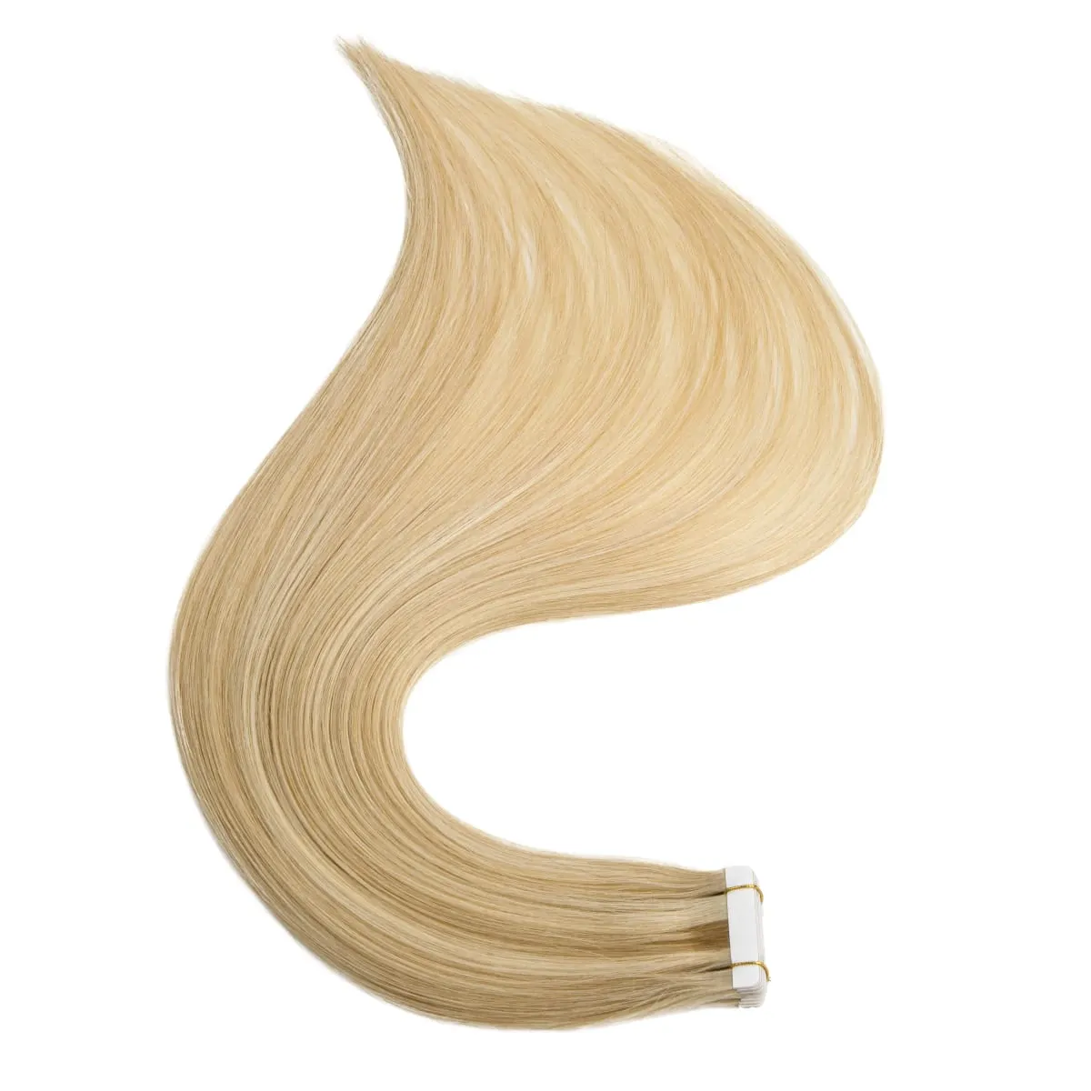 Bande Blonde dans les Extensions de cheveux cheveux humains platine #60 bande de trame de peau droite sans couture dans de vraies Extensions de cheveux humains 50G