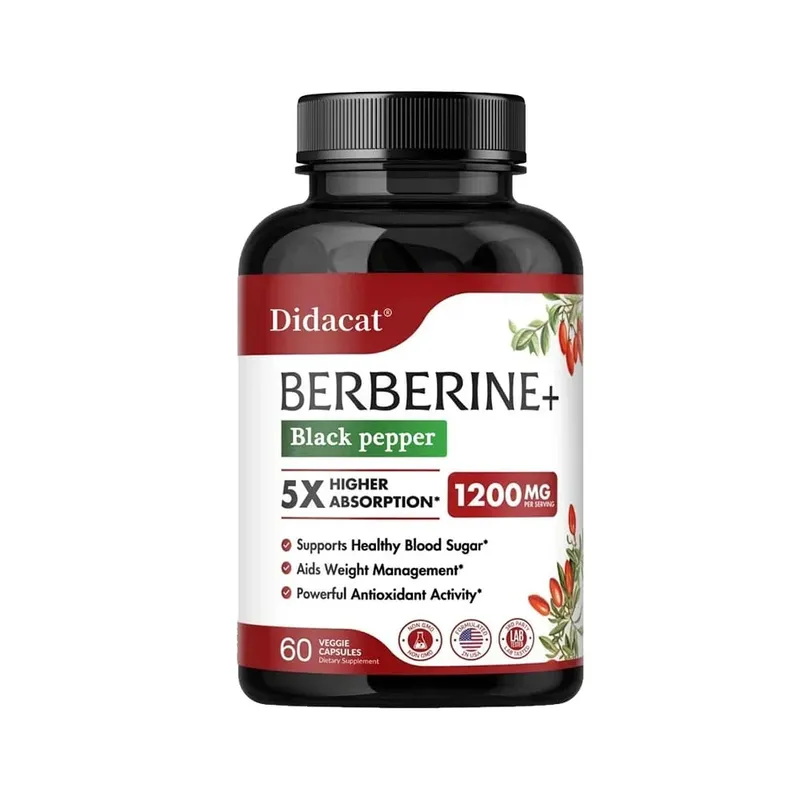1200 MG Premium Berberine Supplement Kapsler understøtter immunsystemet Kardiovaskulært hjerte og mave-tarm velvære — image 10