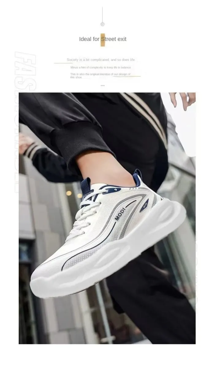 Casual Fashion Mens Sneakers Platform Increase Height Breathable Running Shoes Free Shipping Lightweight Non Leather Hiking — image 8