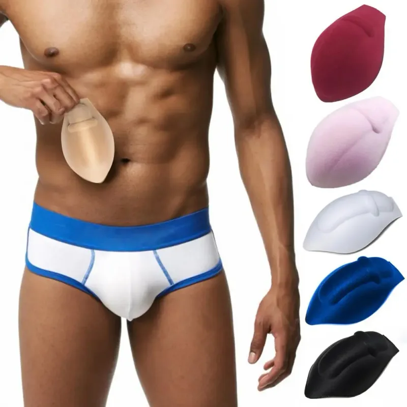 Roupa íntima acolchoada masculina, acessório de roupa íntima, aumenta a protuberância com roupa íntima masculina, copo push up para calções de banho para uso diário — image 5