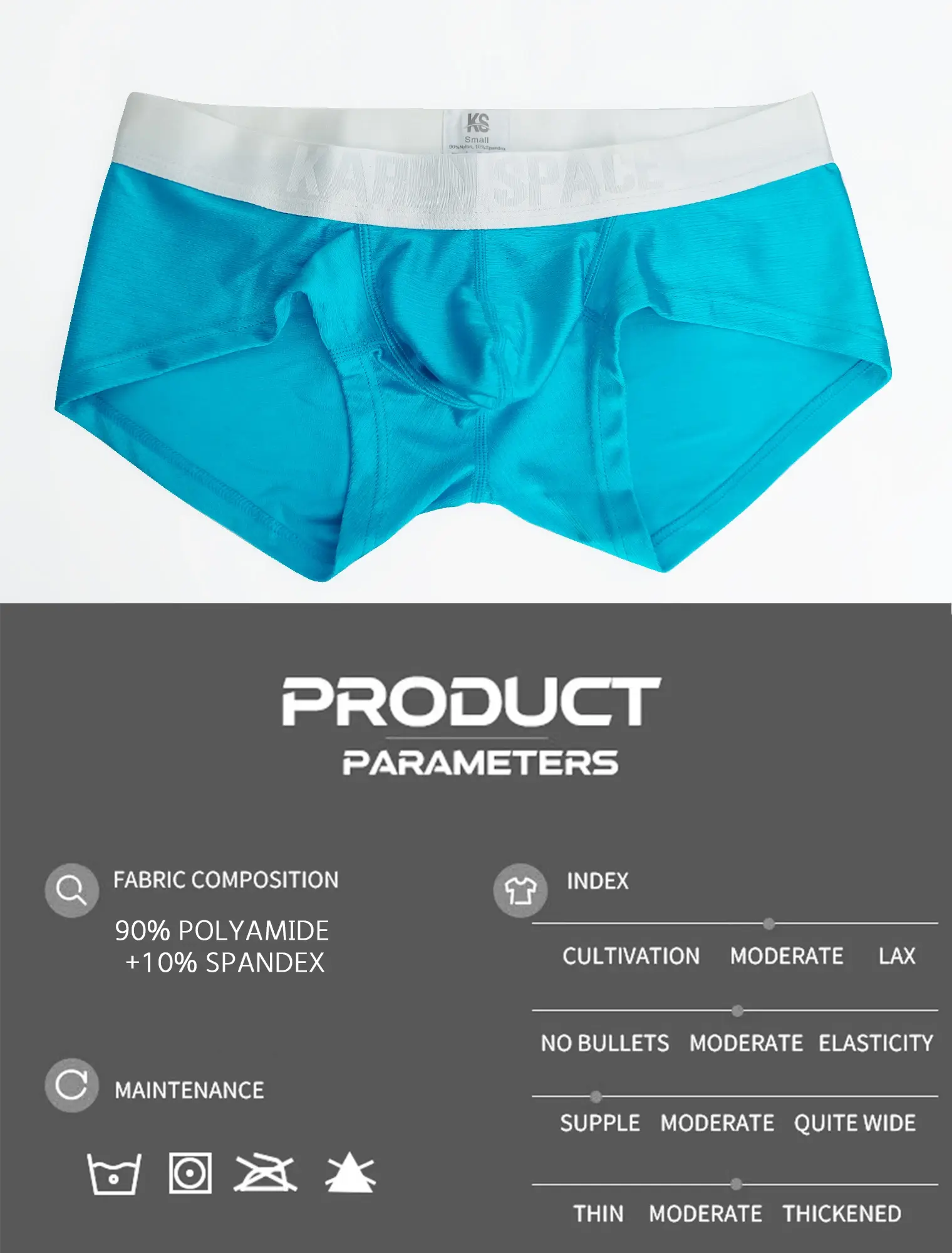 Comfortable Boxer Briefs for Men Youth Pure Color Simple Style Personalized Square Shorts 1pc Flat Angle Underwear for Men — image 6