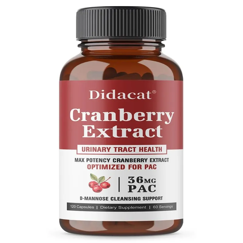 36 mg PAC from Superior Cranberry Juice Extract - Plus D-Mannose Supports Urinary Tract Health Cranberry Capsules for Women