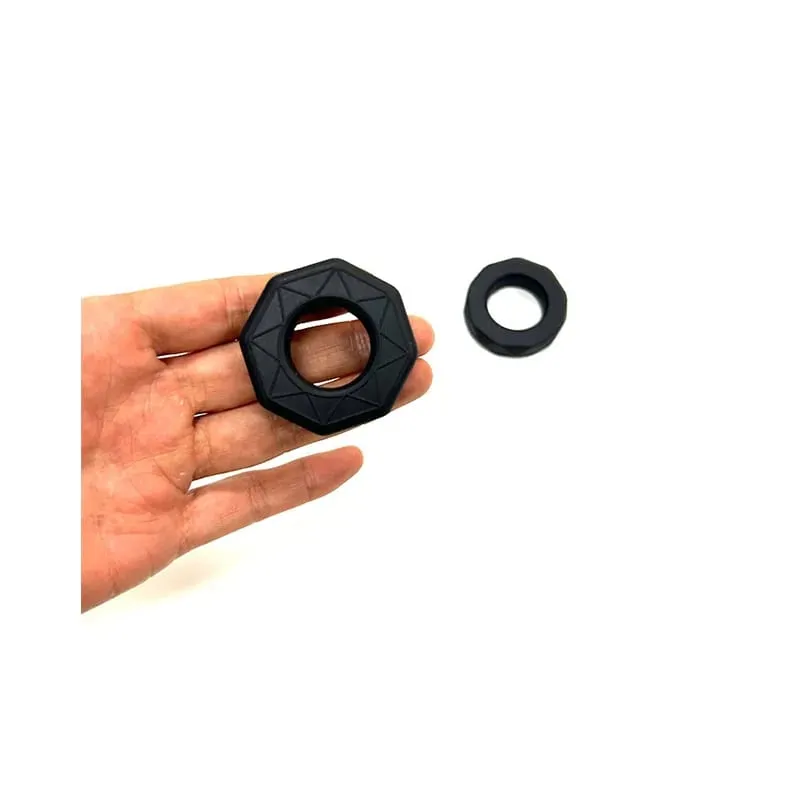 Men's Elastic Sperm Lock Ring Silicone Delay Ejaculation Penis Ring Sex Toys For Men Dick Erection Stretcher Ring Adult Supplies — image 6