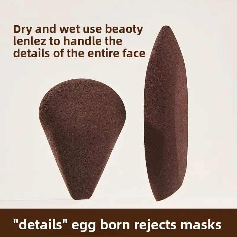 2db Finger Shape sminkszivacs készlet Puha, újrafelhasználható kozmetikai puff az alapozóhoz Highlighter korrektor keverő arckontúrhoz — image 3