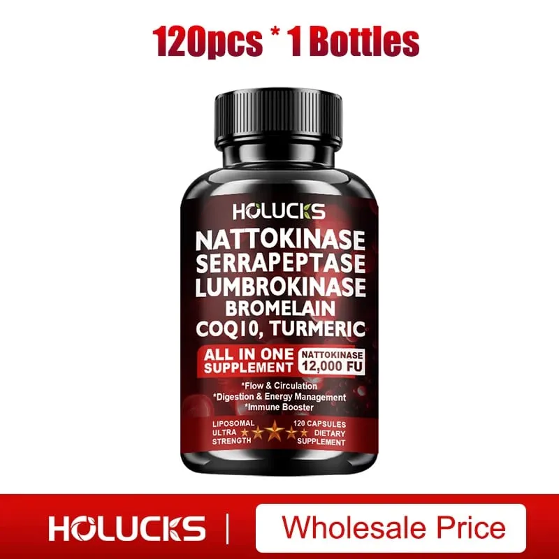 Nattokinase Supplement with COQ10 for Cardiovascular & Circulatory Support Heart Health Vegan & Gluten Free — image 8