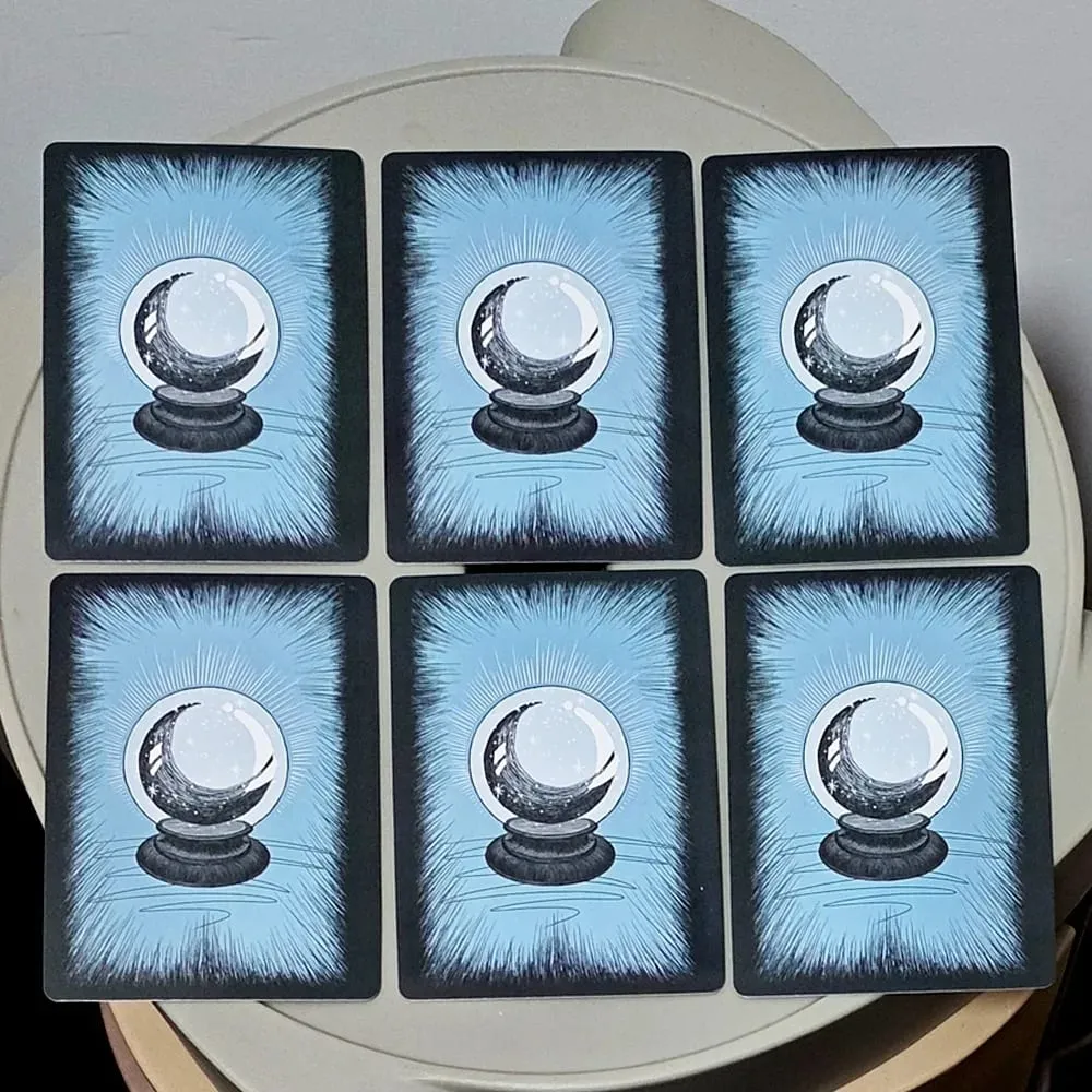 Crystal Ball Oracle Cards - 13 Card Divination French Edition 10.4*7.3cm Le Petit Oracle De La Boule De Cristal