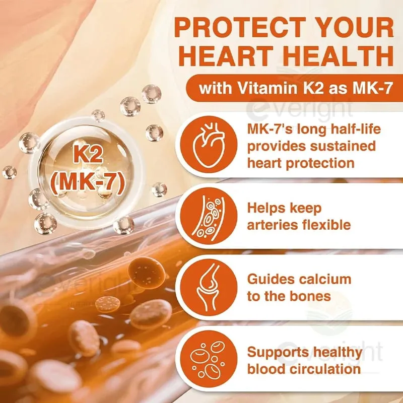 Vitamins D3 + K2 Organic Supplements High Bioavailability - Supports Bone Density Calcium Balance Immunity & Mood Health — image 3