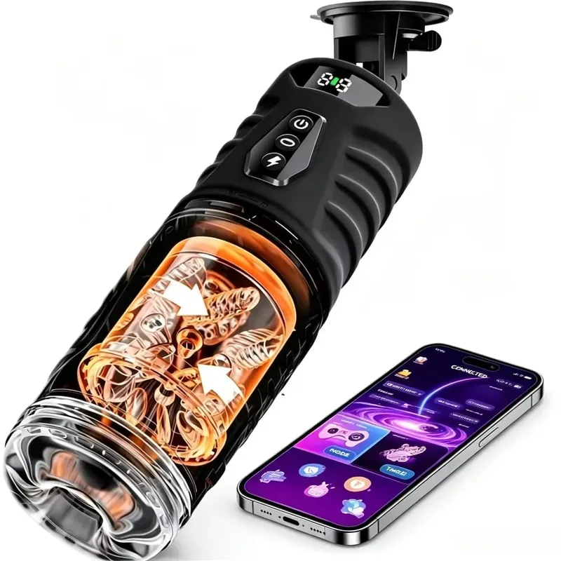 Rotação telescópica masturbador copo sucção pênis bomba bolso buceta boquete sexo brinquedos Stroker pistão mastubador automático para homem