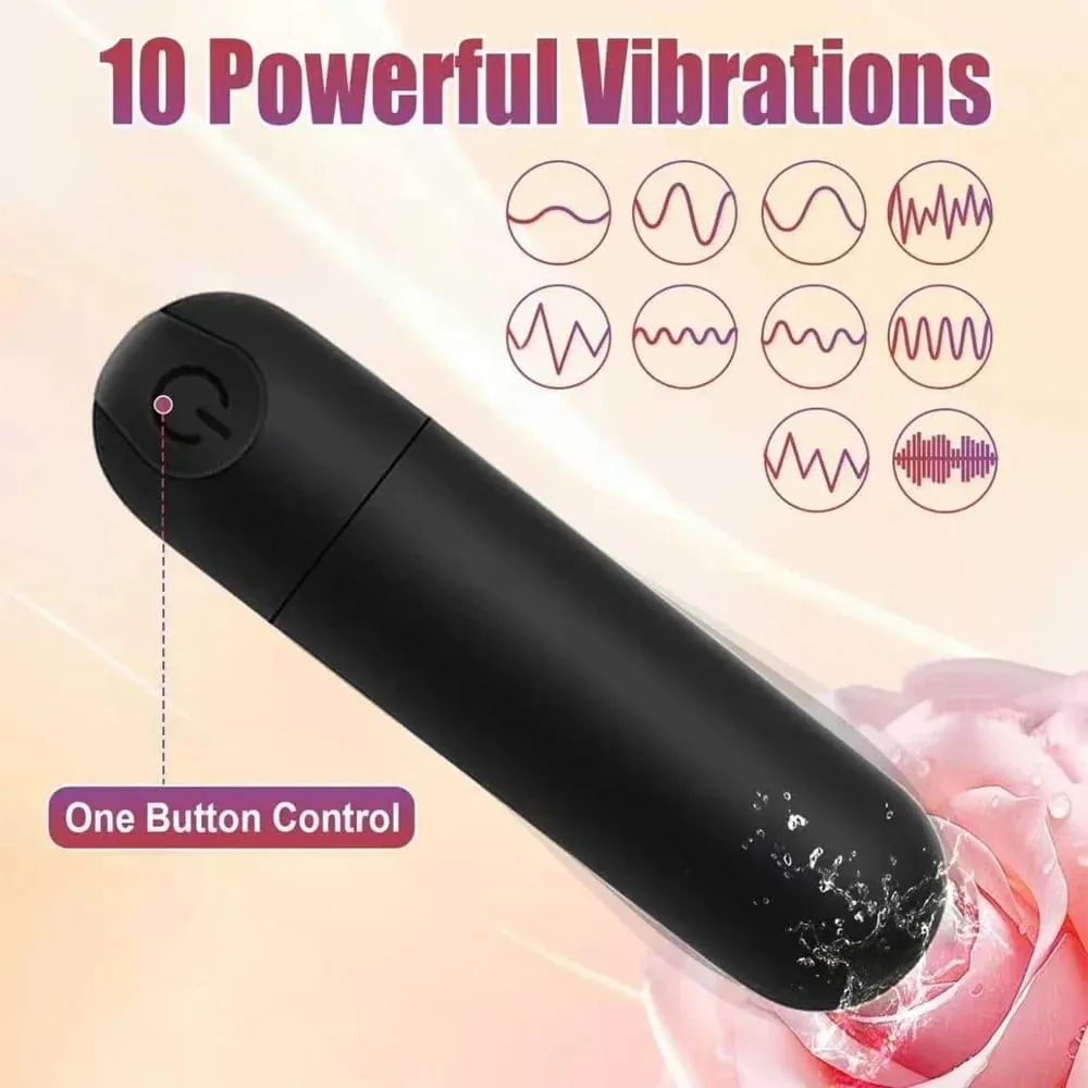 Powerful 10 Speeds Mini Bullet Vibrator for Female Clitoris G Spot Stimulator Anal Plug Vagin Massager Adult Goods Sex Toys — image 5