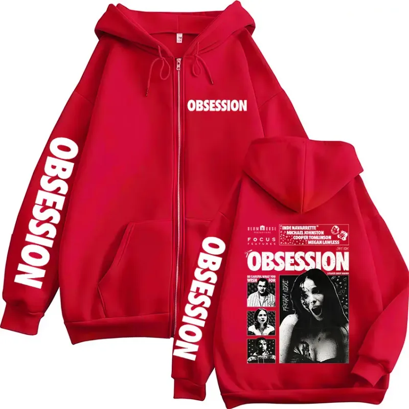 Horror Movie Obsession Nikki Zipper Hoodies Men's Women Casual Gothic Loose Long Sleeves Zip Up Hooded Sweatshirts Jackets Coats — image 9