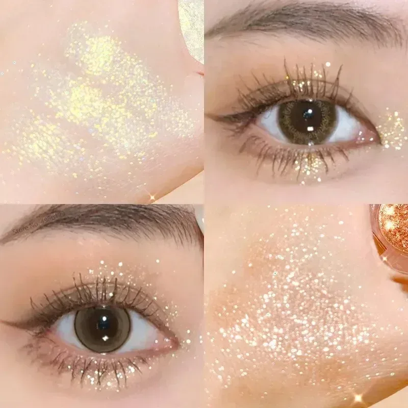 Diamond Glitter Monochrome Eyeshadow Palette Sequins Pearlescent Highlighter Powder Makeup Brighten Shiny Eyes Makeup Cosmetics — image 9