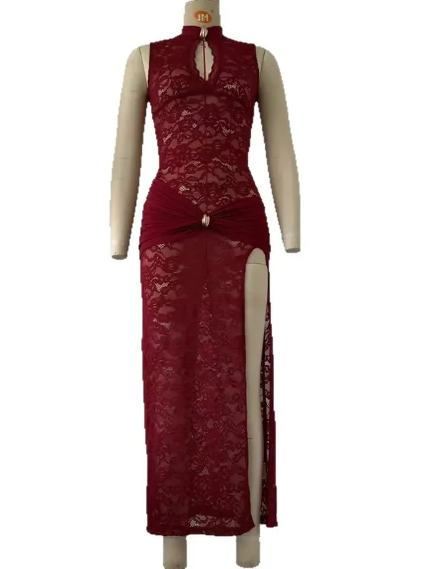 Sexig svart ihålig kavajklänning Kvinnor Elegant axelvaddar med hel ärm Miniklänning med snäppning i midjan 2026 Lady Evening Party Wear Nytt — image 10