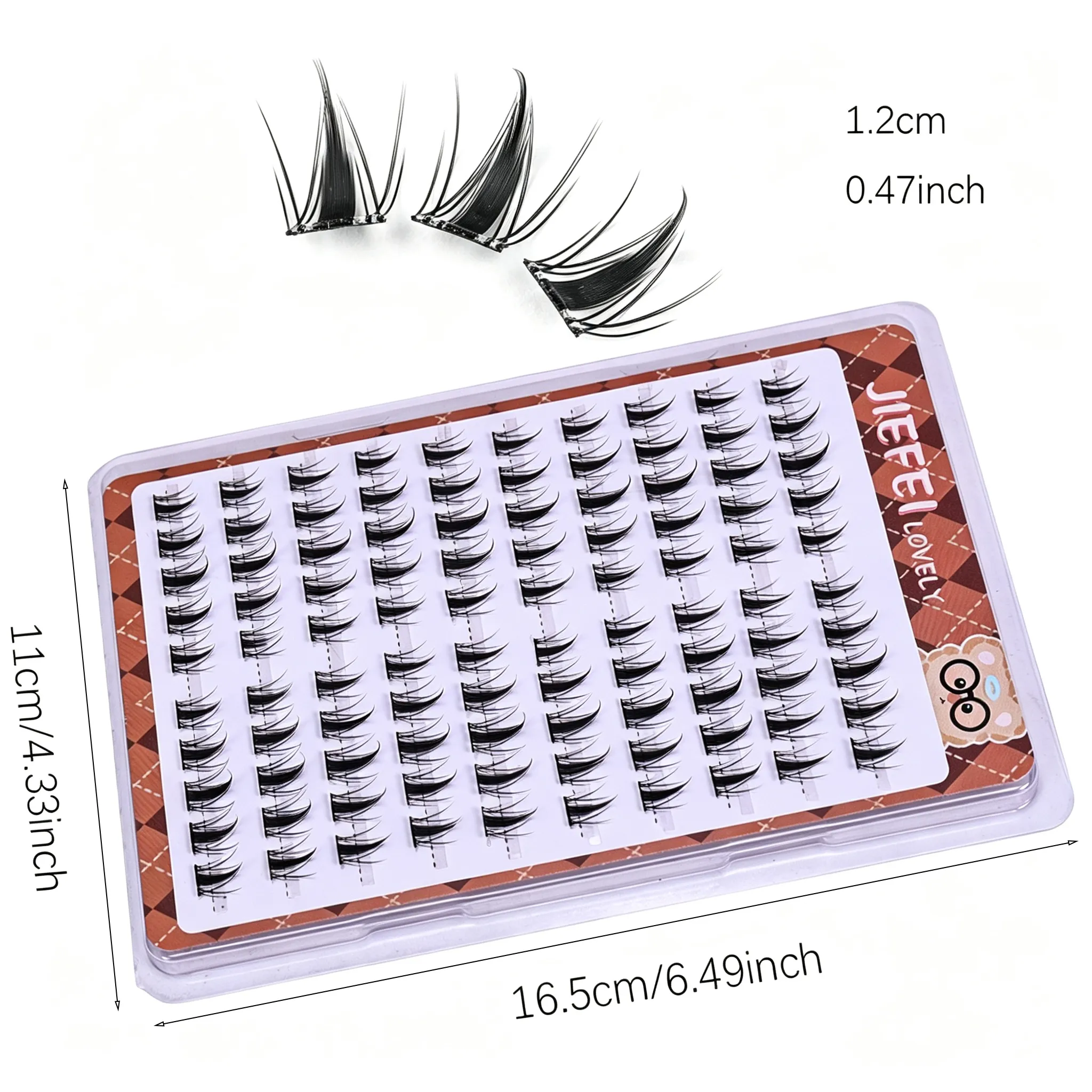 10 Rows Self‑Adhesive Cluster Lashes Glue‑Free Sectioned Individual False Eyelashes Reusable DIY Eye Makeup Extensions — image 4
