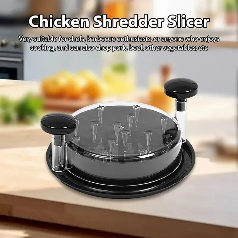 1PCS Chicken Shredder Tool Meat Breast Shredding Separation Mincing Grinder Machine With Lid For Shredding Chicken Pork Beef — image 2