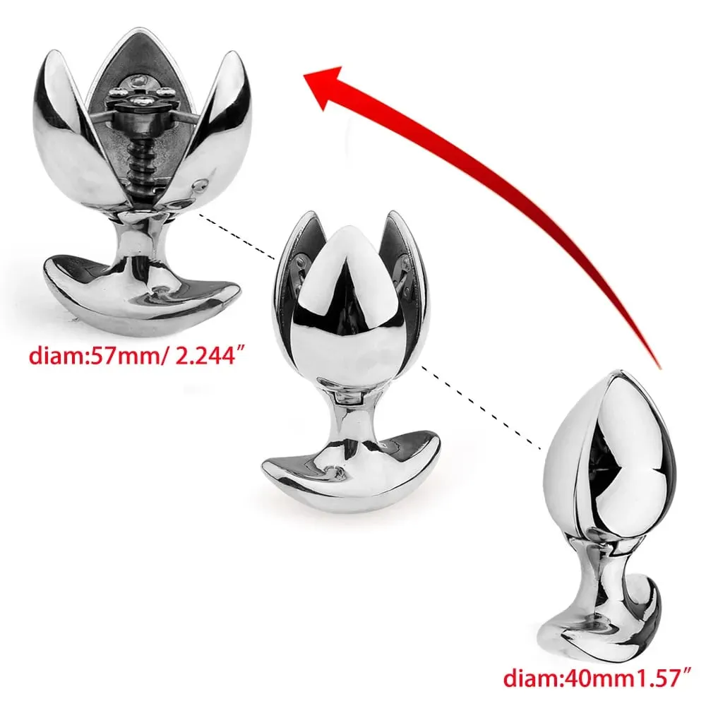 Metal Anal Plug Colorful Vestibular Gay Masturbation Plugs G-spot Stimulation Cunnilingus Spreading Can Be Opened Sex Toys 18+ — image 4