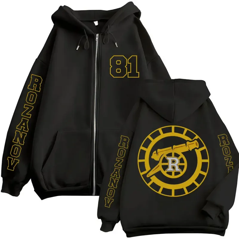 Heated Rivalry Llya Rozanov Graphic Zip Up Hoodies Lalaki Babae Fashion Vintage Cardigan Sweatshirt Fleece Oversized Casual Jackets — image 4