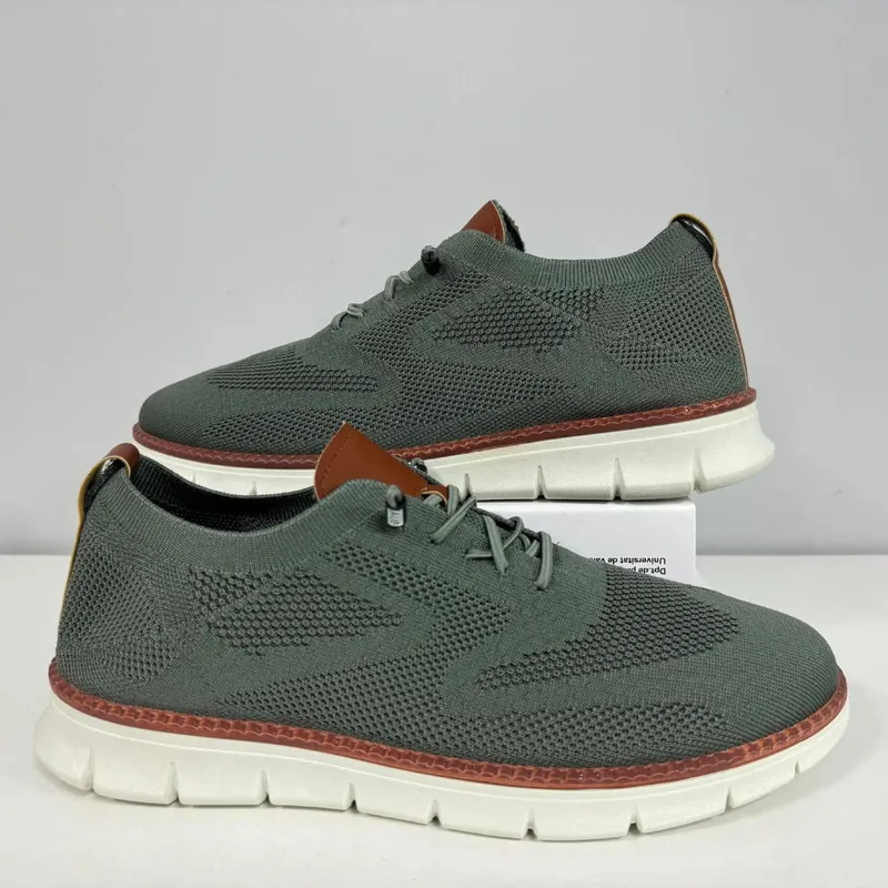 Homens malha malha tênis casuais leve rendas até sapatos de caminhada flexível antiderrapante macio respirável tamanho grande calçados masculinos ao ar livre