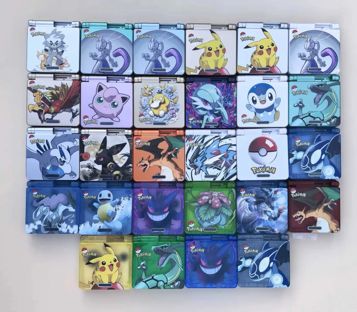 Pokémon Series GBA SP Shell - Charizard Rayquaza Gengar Replacement Console Limited Edition Case — image 1