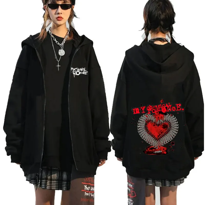 Rock Band My Chemical Romance Mcr Dead Zipper Hoodie Black Parade Punk Emo Zip Up Sweatshirt Men Fashion Vintage Hip Hop Hoodies — image 28