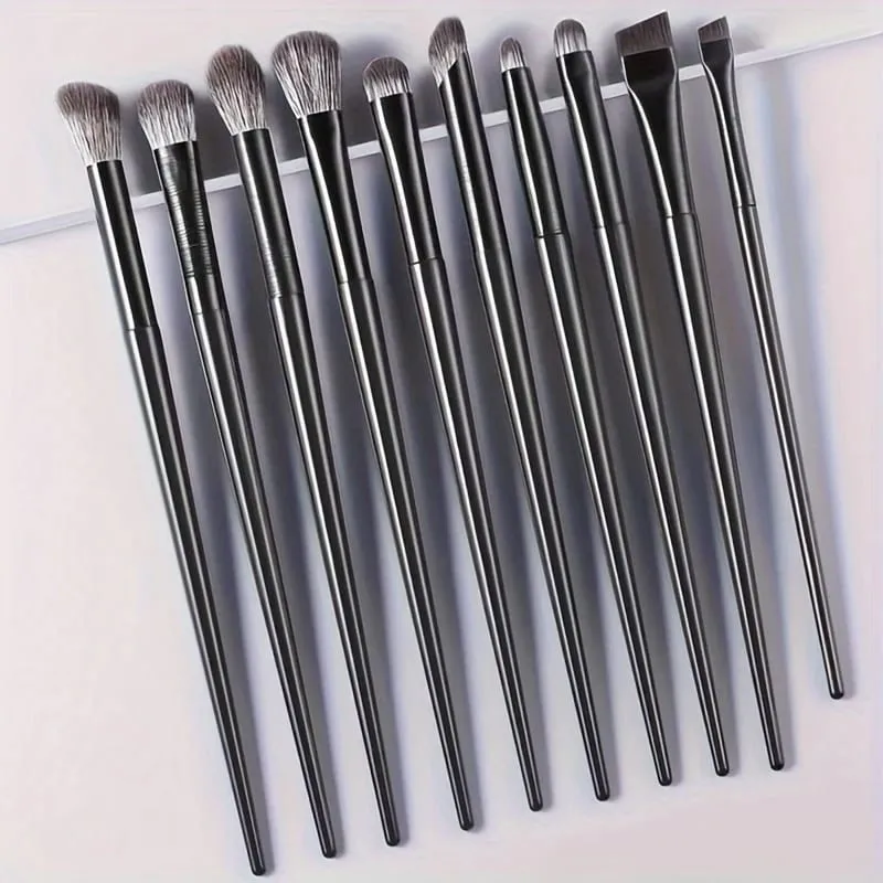 10-Piece Set Of Eye Shadow Makeup Set Brushes Create Perfect Eye Makeup Precise Eye Shadow Eyeliner Pen Contour Soft Bristle — image 5