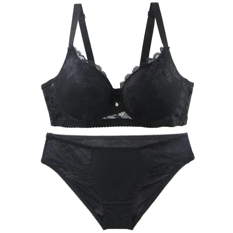 DaiNaFang Gather Anti Side Breast Bra Sets Thin Mold Cup Underwear For Women Breathable Sweat Absorption BC Lingerie — image 1