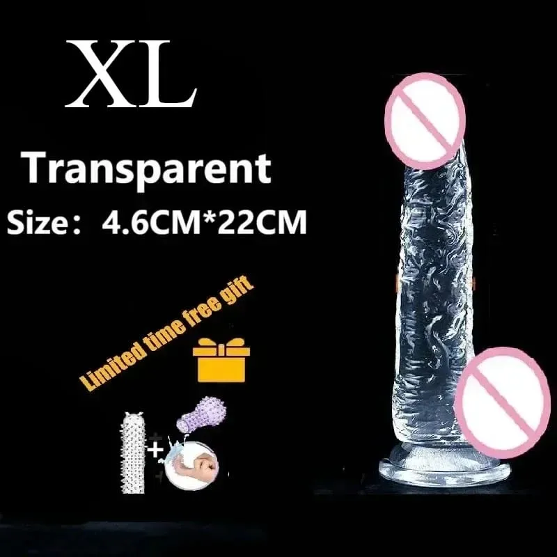 Transparent Realistic Dildo Strong Suction Cup Adult Sex Toys for Women Gay Anal Masturbation Realistic Dick Sex Toys Big Dick18 — image 13