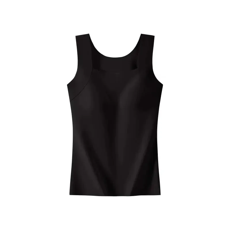 Sexy Sleeveless Tank Tops Women Casual Vest Crop Camisole Seamless Sports Underwear with Chest Pads Summer Female Bra Lingerie — image 5