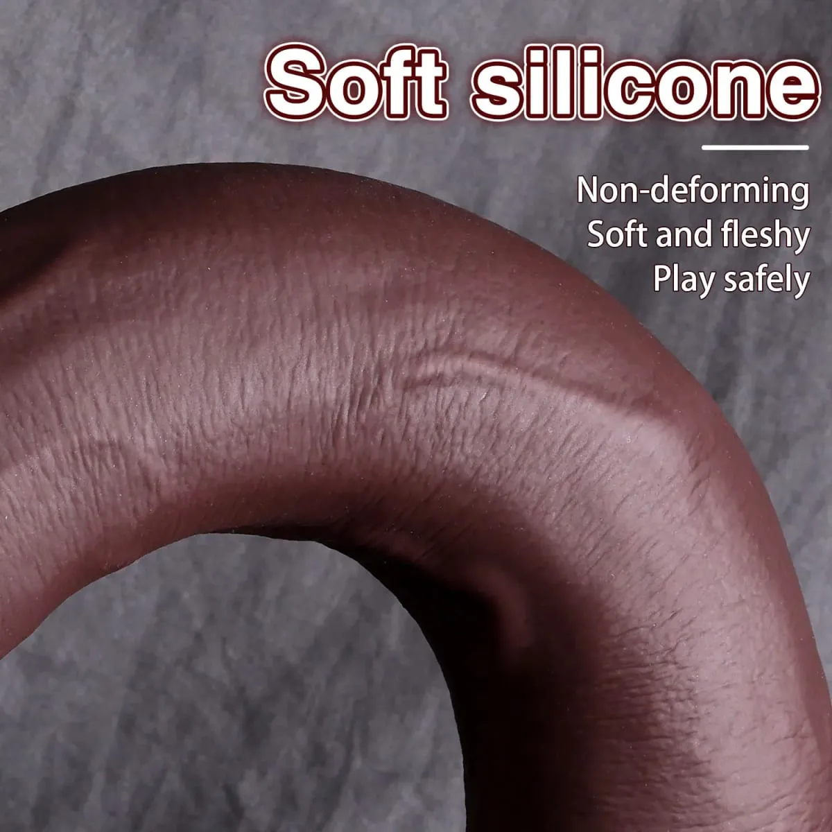 Mahabang Dildo Makatotohanang Hugis ng Ahas Single Layer Silicone Big Penis Soft Anal Sex Toys Suction Cup Dick para sa Babae G-spot Orgasm 18+ — image 3