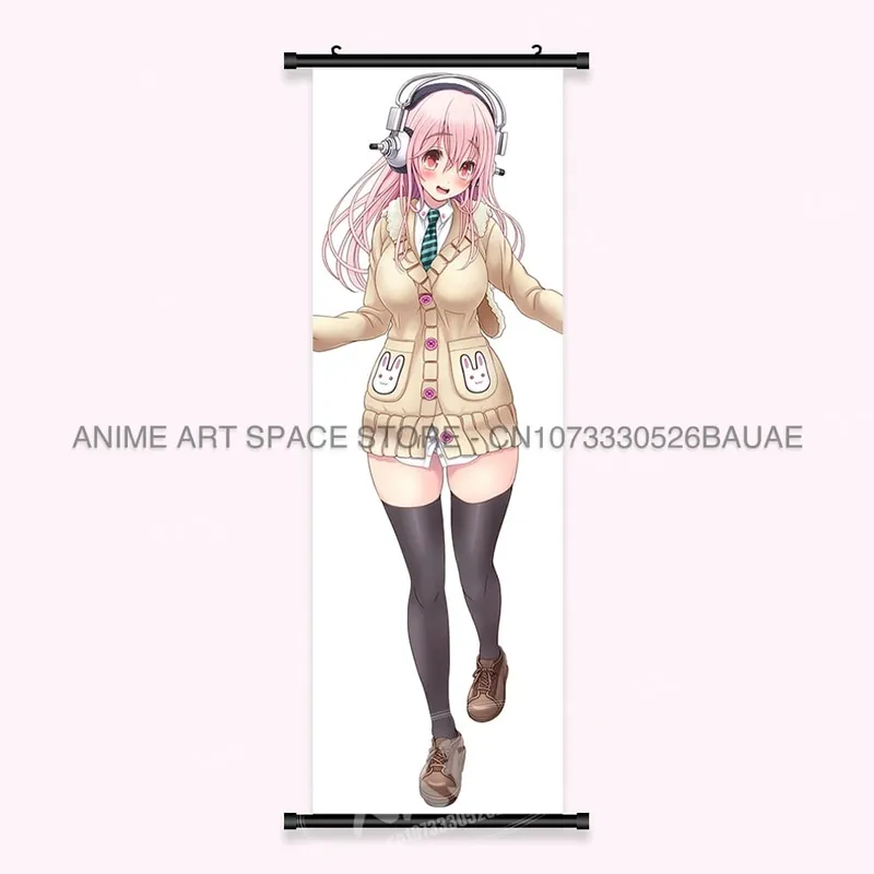 Video game Wall Artwork Canvas Scrolls Picture Anime Movie Role Poster Hanging Painting Print Home Decoration For SUPER SONICO — image 24