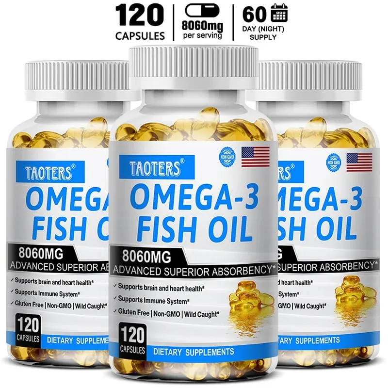Omega-3 & EPA DHA – Heart Health Brain Health Inflammation Health Support Gluten-Free Easy To Swallow — image 11