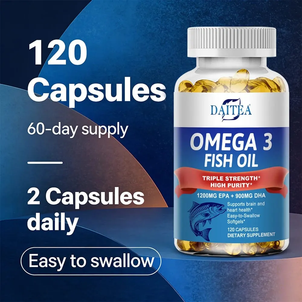 Óleo de peixe ômega 3 - para o sistema nervoso, antioxidantes para a saúde da pele e do cabelo - fácil de engolir — image 7