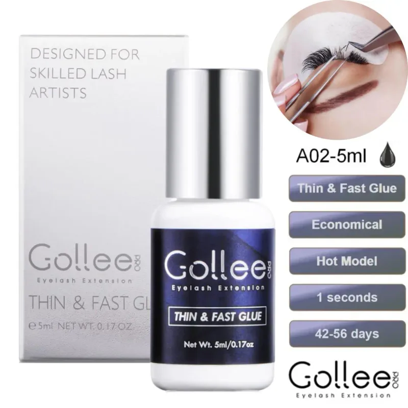 Gollee For Master of Eyelash Grafting 0.5s Fast Drying Retention 6-8 Week Eyelash Extension Glue Waterproof Max Bonding