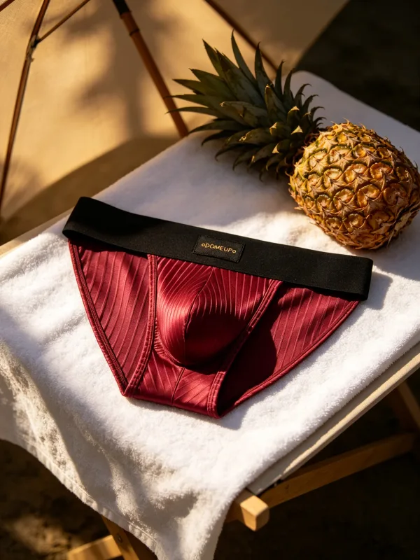 Cuecas masculinas listradas brilhantes triangulares, cuecas frontais com protuberância, sexy, cintura baixa, slim fit, cuecas diárias masculinas dp915 — image 22