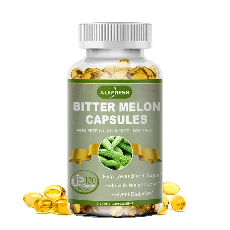 Alxfresh Extra Strength keserű dinnye 2500 mg 16:1 kiegészítő szabványos és koncentrált 100%-ban vegetáriánus gluténmentes, nem GMO