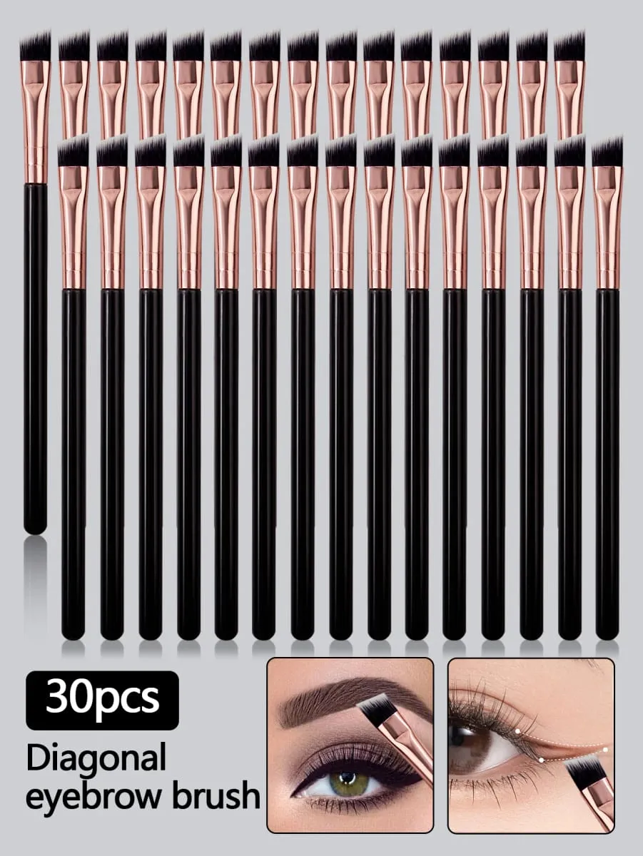 6/10/20/30PCS Ultra-Thin and Ultra-Fine Eyeliner Brush Angled Eyebrow Brush Eyelid Detail Brush Portable Eye Makeup Tool — image 2