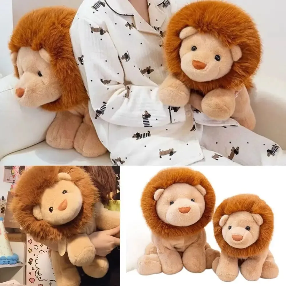 New Design Soft Lion Stuffed Animal Plush Pillow Cute 15.8inch Stuffed Animals Plush Emotional Support Plush Pillow — image 1