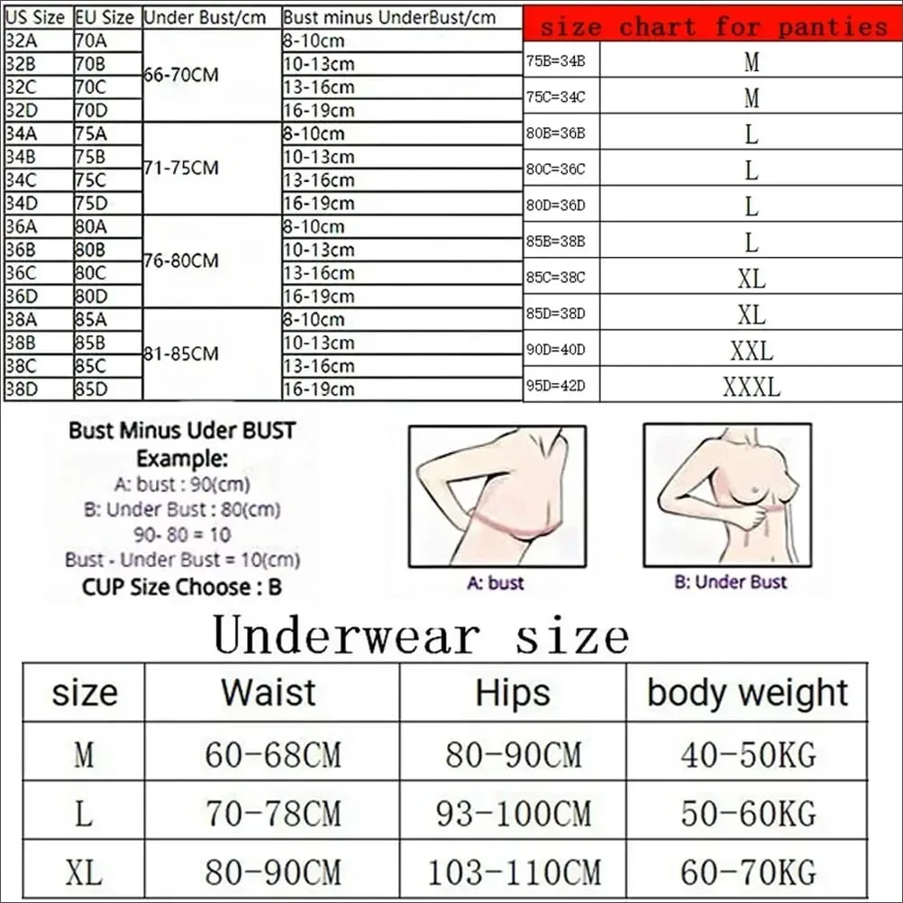 VS Bra at Panty Set Sexy Lingerie Sleepwear Pajamas Plus Size Soft Comfortable Luxury New Arrival Women Polka Dot Lace Push Up — image 6