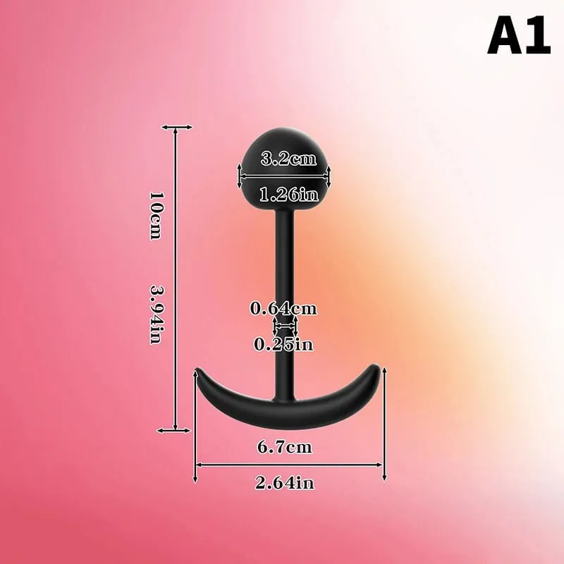 【S】Wearable Anal Plug with Built-In Steel Balls Vaginal Butt Plug Anal Dilator Prostate Massage G Spot Stimulator Adult Sex Toy