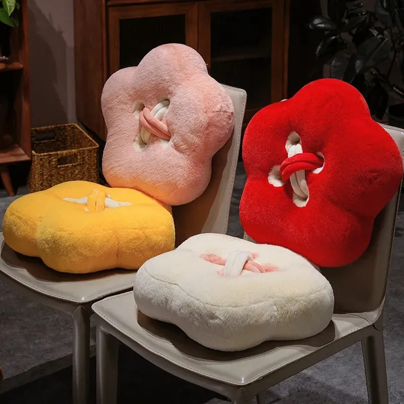 Button Plush Toys Flower Heart-shaped Stuffed Pillow Home Decor 40/45cm Soft Sofa Cushion Throw Pillow Birthday Surprise Gifts — image 9