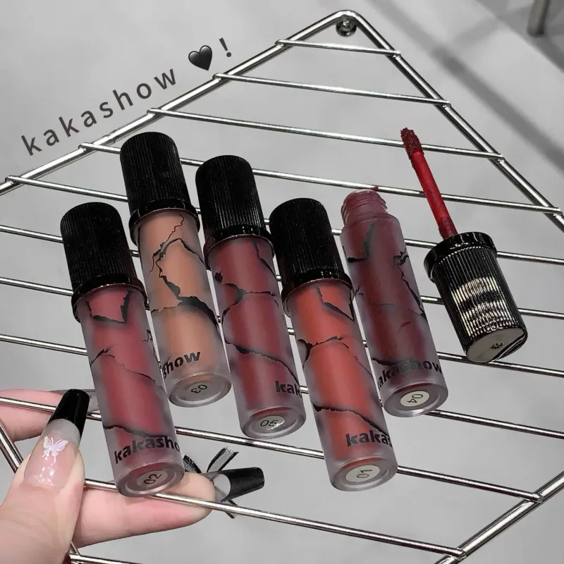 Marmor Matte Lip Mud Velvet Soft Fog Lip Tint Langlebige Antihaft-Cup-Lippenkosmetik — image 5