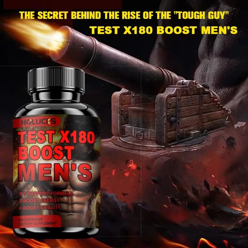Test X180 Boost 9-in-1 T Support for Men with D-Aspartic Acid Fenugreek Tribulus Terrestris Boost Vitality & Performance — image 1