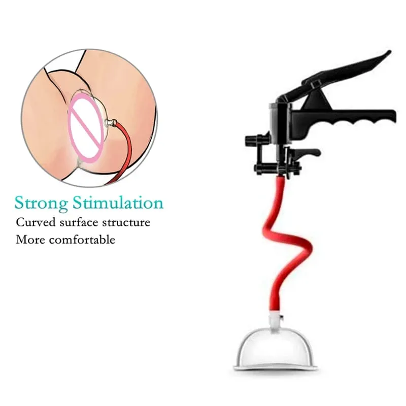 Vagina Pump Nipple Breast Sucking Enlargement Clitoris Stimulator Sex Toys for Women Pussy Sucker Handle Vacuum Cup — image 1