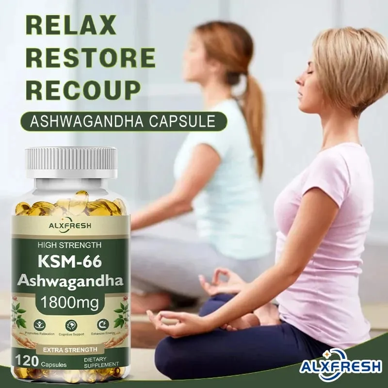KSM-66 Cápsulas Orgânicas de Ashwagandha com Zinco | Vegano não OGM | Suplemento de saúde de fórmula premium — image 2