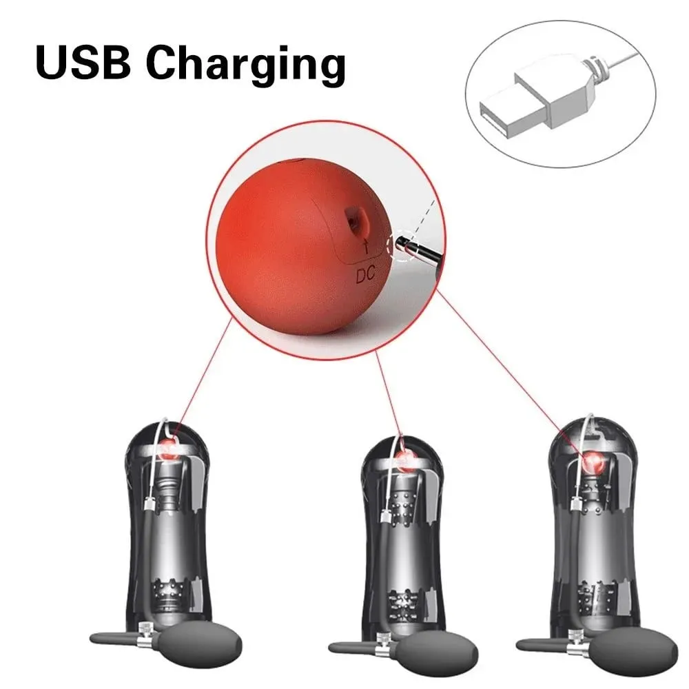 Male Masturbation Cup Adult Products Pocket Pussy Glans Stimulator Penis Trainer Inflatable Bulb Squeeze Sex Toys For Men — image 5