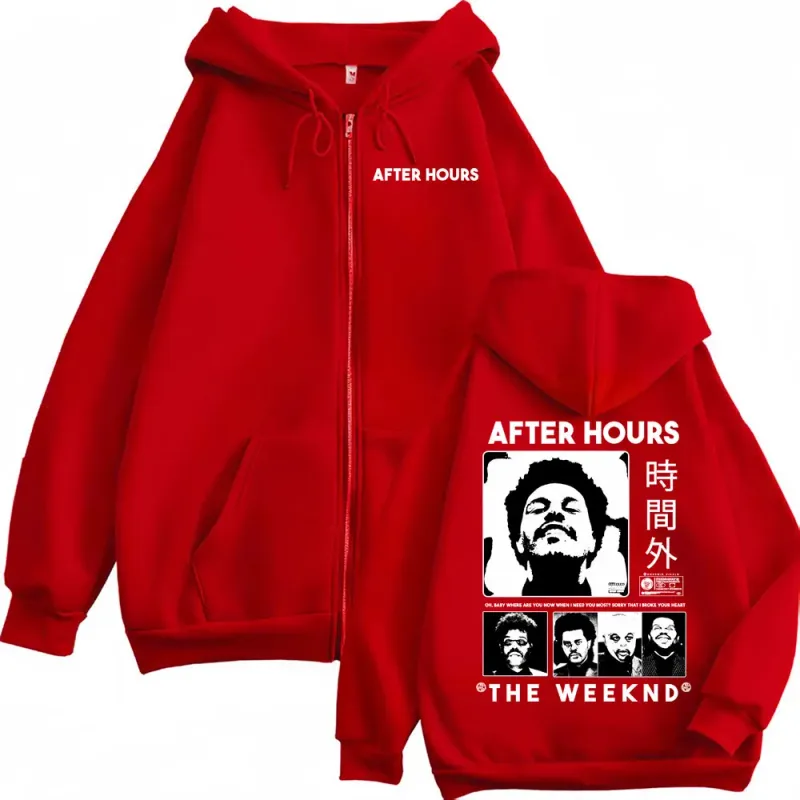 The Weeknd After Hours Til Dawn Zipper Hoodies Men Women Fashion Streetwear Jacket Sweatshirt Fleece Cozy Zip Up Pullovers Coats — image 3
