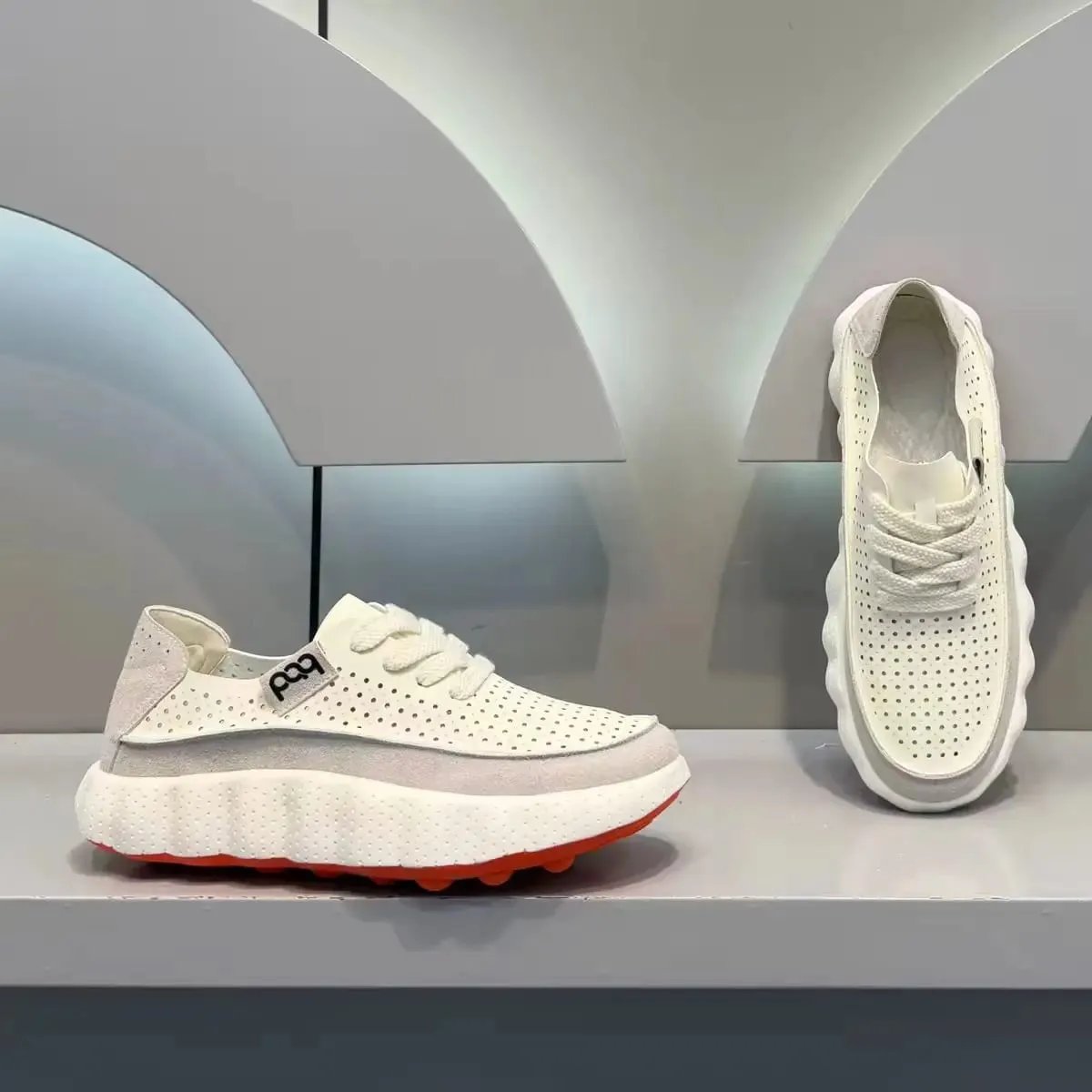 New Summer Men Sneakers Breathable Running Shoes Chunky Platform Casual Shoes Non Slip Male Outdoor Walking Jogging Footwear